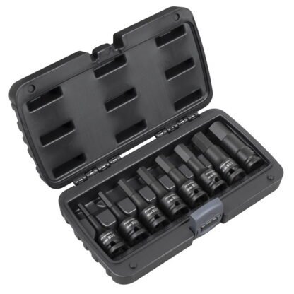 Sealey Premier Imperial Hex Impact Socket Bit Set 1/2IN Sq Drive 8pc (5054630326899) AK5600