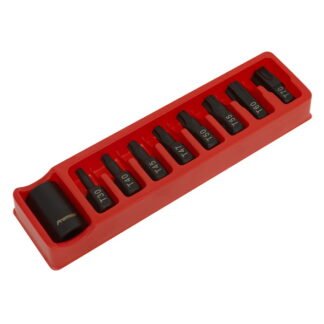 Sealey Premier TRX- Star* Impact Bit & Holder Set 1/2IN Sq Drive 9pc (5051747594333) AK5610