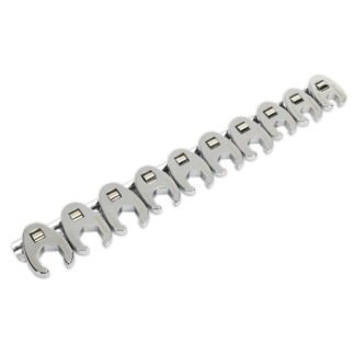 Sealey Premier Crow s Foot Spanner Set 3/8IN Sq Drive 10pc (5024209365475) AK598