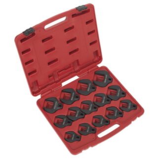 Sealey Premier Crow s Foot Spanner Set 1/2IN Sq Drive 14pc (5054511036411) AK59831