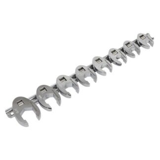 Sealey Premier Imperial Crow s Foot Spanner Set 3/8IN Sq Drive 8pc (5054511678420) AK599