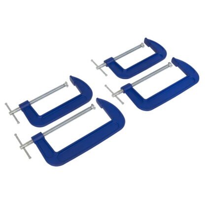 Sealey G- Clamp Set 150mm & 200mm 4pc (5054630020063) AK6006SET