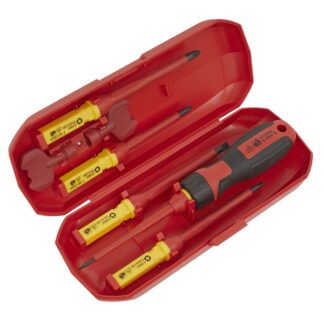 Sealey Premier Interchangeable Screwdriver Set 8pc - VDE Approved (5054630171482) AK61280