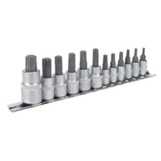 Sealey Premier TRX- Star* Socket Bit Set 1/4IN , 3/8IN & 1/2IN Sq Drive 12pc (5024209120494) AK6213