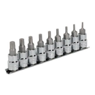 Sealey Premier TRX- P* Socket Bit Set 3/8IN Sq Drive 9pc (5051747579842) AK6222