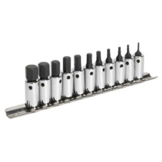 Sealey Premier Hex Socket Bit Set 1/4IN Sq Drive11pc (5051747693395) AK62251
