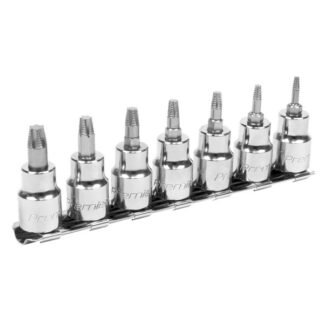 Sealey Premier Lock- Onâ„¢ TRX- Star* Socket Bit Set 3/8IN Sq Drive 7pc (5054511726022) AK62263