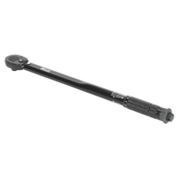 Sealey Premier Black Calibrated Micrometer Torque Wrench 1/2IN Sq Drive (5054511163902) AK624B