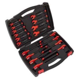 Sealey Premier Insulated Open- End Spanner Set 18pc - VDE Approved (5054511827255) AK63172