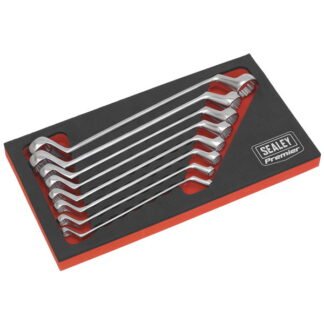 Sealey Premier Offset Double End Ring Spanner Set 8pc (5054511259575) AK63257