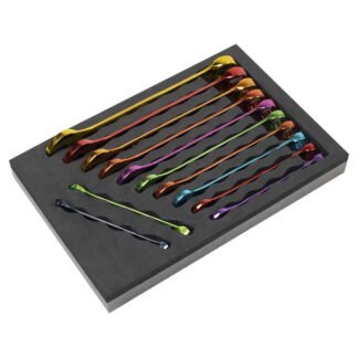Sealey Premier Multi- Coloured Combination Spanner Set 12pc (5054630392337) AK63267