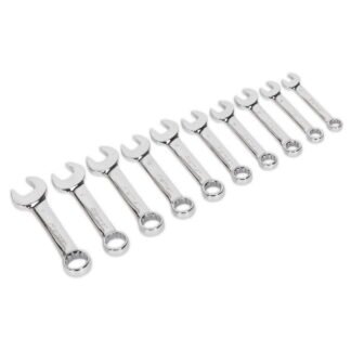 Sealey Premier Stubby Combination Spanner Set 10pc (5054511370751) AK633