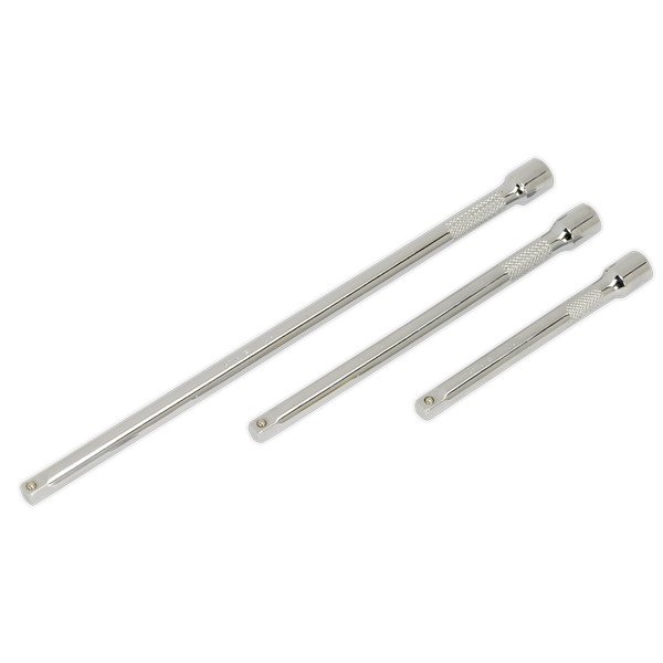 Sealey Premier Extension Bar Set 1/4IN Sq Drive 3pc (5024209733601) AK6330