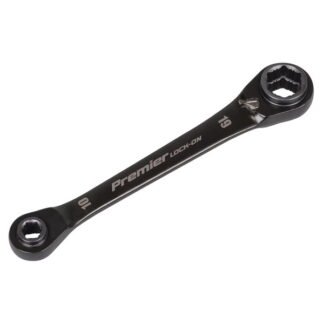 Sealey Premier Black 4- in- 1 Reversible Lock- On™ Ratchet Ring Spanner (5054630560842) AK63923