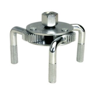 Sealey Oil Filter Claw Wrench 3/8IN & 1/2IN Sq Drive 65- 110mm Capacity (5024209287661) AK643