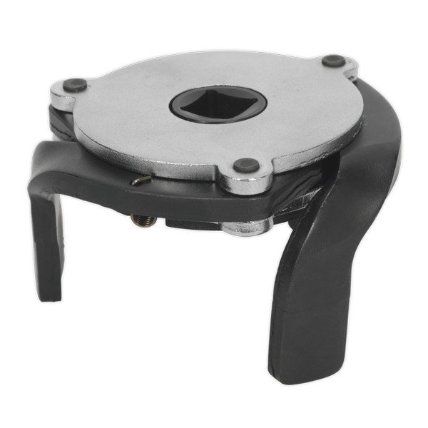 Sealey Magnetic Oil Filter Claw Wrench 3/8IN Sq Drive 60- 93mm Capacity (5054511225402) AK6432