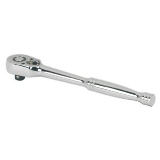 Sealey Premier Pear- Head Ratchet Wrench with Flip Reverse 1/4IN Sq Drive (5024209231497) AK660