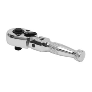 Sealey Premier Stubby Flexi- Head Ratchet Wrench 1/4IN Sq Drive (5054630228568) AK660SF