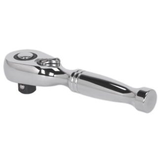 Sealey Premier Stubby Pear- Head Ratchet Wrench with Flip Reverse 3/8IN Sq Drive (5024209716109) AK661S