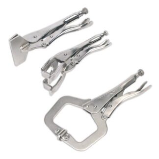 Sealey Premier C- Clamp & Welding Clamp Set 3pc (5024209100786) AK67