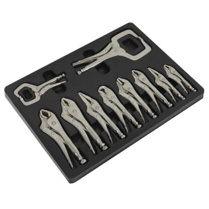 Sealey Premier Locking Pliers Set 10pc (5054511860641) AK6800