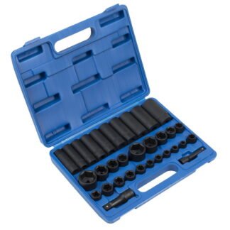 Sealey Premier Metric/Imperial Impact Socket Set 3/8IN & 1/2IN Sq Drive 32pc (5054630285905) AK681
