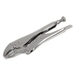 Sealey Premier Locking Pliers Curved Jaws 185mm 0- 38mm Capacity (5054630295843) AK6820