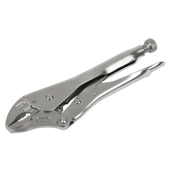 Sealey Premier Locking Pliers Curved Jaws 225mm 0- 47mm Capacity (5054630295805) AK6821