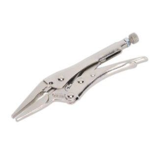 Sealey Premier Long Nose Locking Pliers 170mm 0- 50mm Capacity (5024209353632) AK6824