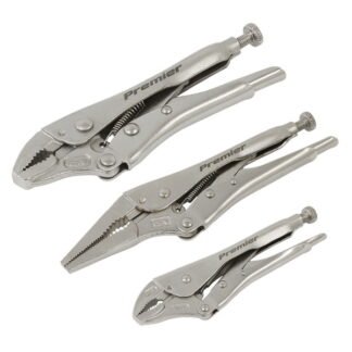 Sealey Premier Locking Pliers Set 3pc (5054630379802) AK6876