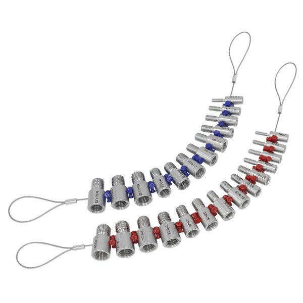 Sealey Metric/Imperial Nut & Bolt Thread Checker 26pc (5054630083471) AK70NBC