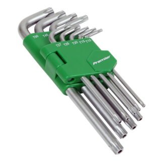 Sealey Premier Long Security TRX- Star* Key Set 9pc (5054511435283) AK7162