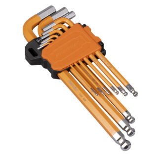 Sealey Premier Imperial Long Ball- End Hex Key Set 9pc (5054630341076) AK71750