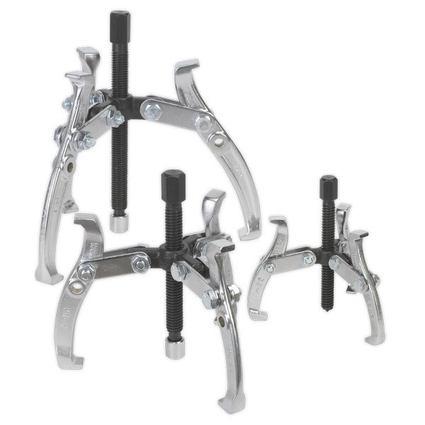 Sealey Reversible Triple Leg Puller Set 3pc (5024209101578) AK78