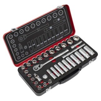 Sealey Premier Platinum Socket Set 3/8IN Sq Drive 32pc (5054630278594) AK7922