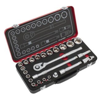 Sealey Premier Platinum Socket Set 1/2IN Sq Drive 24pc (5054630278624) AK7924