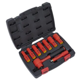 Sealey Premier Insulated Socket Set 3/8IN Sq Drive 9pc - VDE Approved (5054511580136) AK7942