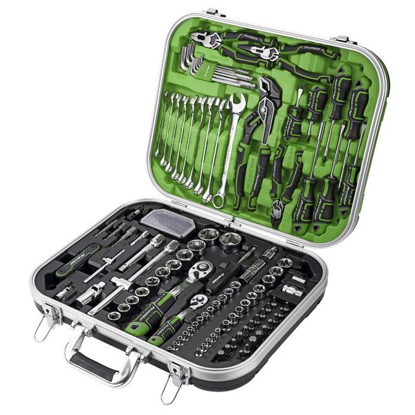 Sealey Premier Mechanic s Tool Kit 144pc - Hi- Vis Green (5054630114564) AK7980HV