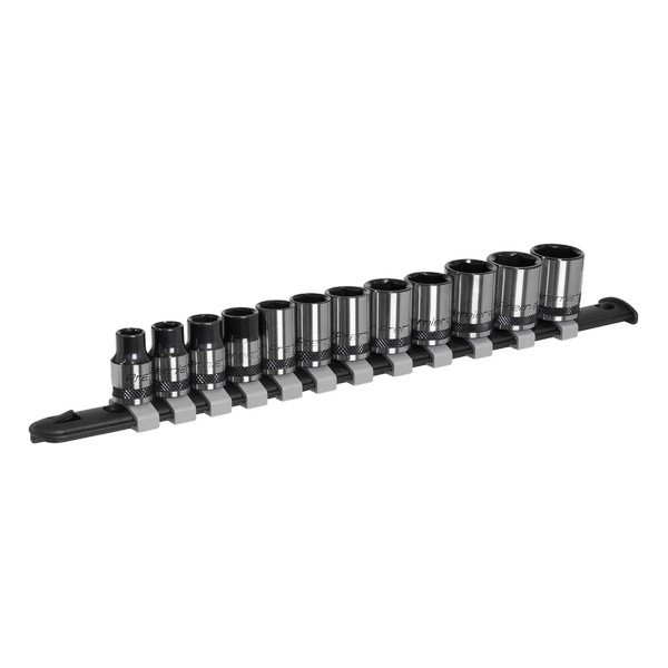 Sealey Premier Black Socket Set 3/8IN Sq Drive 12pc (5054630055461) AK7992