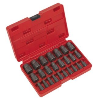 Sealey Multi- Spline Screw Extractor Set 25pc (5054511112634) AK8182