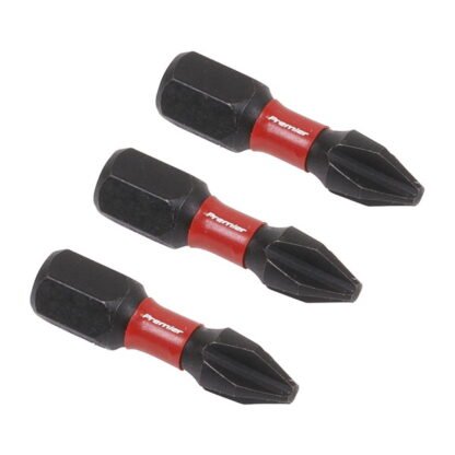 Sealey Premier Phillips Impact Power Tool Bits #2 x 25mm 3pc (5054511956566) AK8205