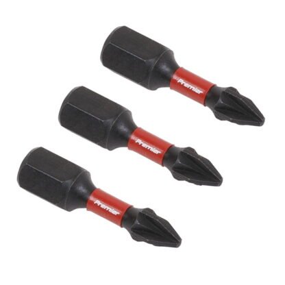 Sealey Premier Pozi Impact Power Tool Bits #1 x 25mm 3pc (5054511956597) AK8207