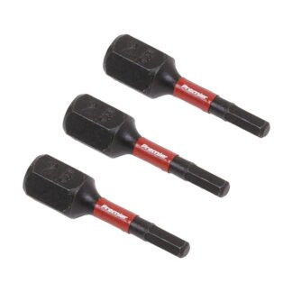 Sealey Premier Hex Impact Power Tool Bits 2.5 x 25mm 3pc (5054511956917) AK8210