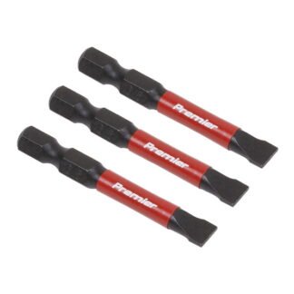 Sealey Premier Slotted Impact Power Tool Bits 6.5 x 50mm 3pc (5054511956306) AK8228