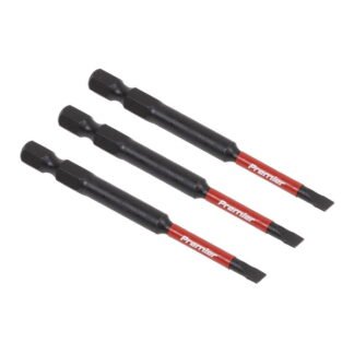 Sealey Premier Slotted Impact Power Tool Bits 4.5 x 75mm 3pc (5054630414718) AK8251