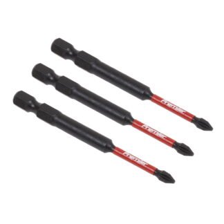 Sealey Premier Phillips Impact Power Tool Bits #1 x 75mm 3pc (5054511957259) AK8254