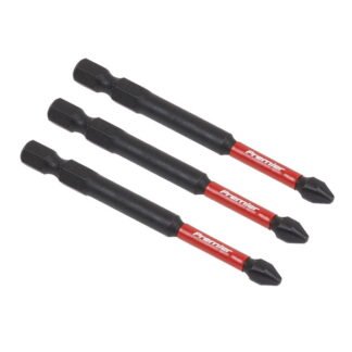 Sealey Premier Phillips Impact Power Tool Bits #2 x 75mm 3pc (5054511957273) AK8255