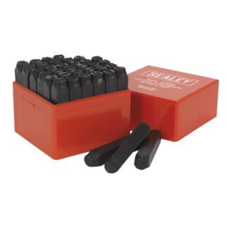 Sealey Letter & Number Punch Set 10mm 36pc (5054511151510) AK8298