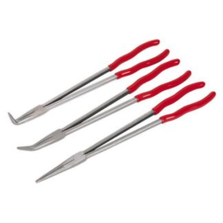 Sealey Premier Extra- Long Needle Nose Pliers Set 400mm 3pc (5051747997295) AK8576