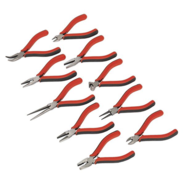 Sealey Premier Mini Pliers Set 10pc (5054511010039) AK8578